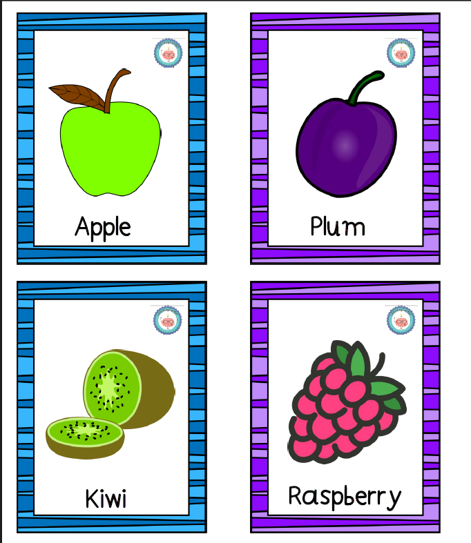 🍎 I learn fruits in Greek through 23 cards. 🍇