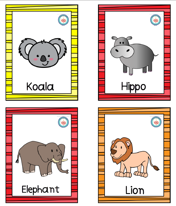 I learn animals through 56 educational cards. 😍