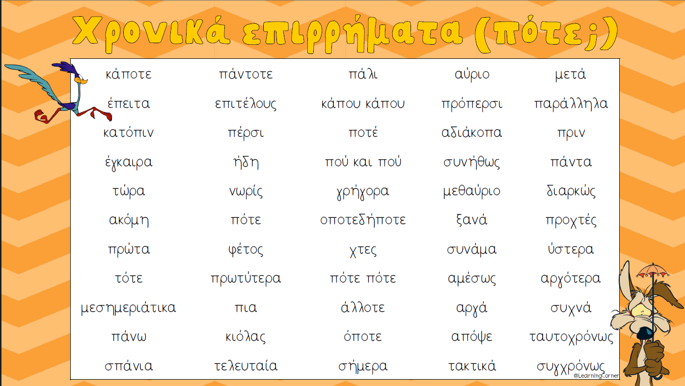Τα επιρρήματα!
